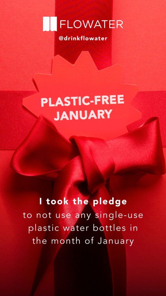 flowater instagram template plastic free january