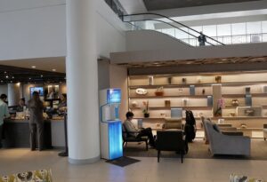 FloWater refill station in a hotel lobby