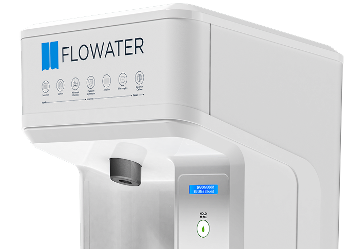 flowater refill station 5x essential, top half