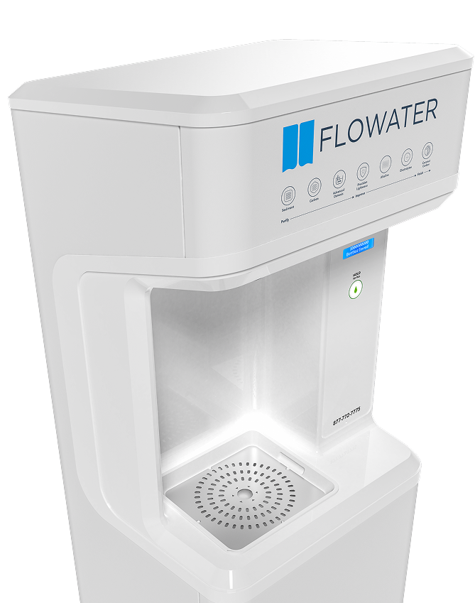 top angle view of flowater essential