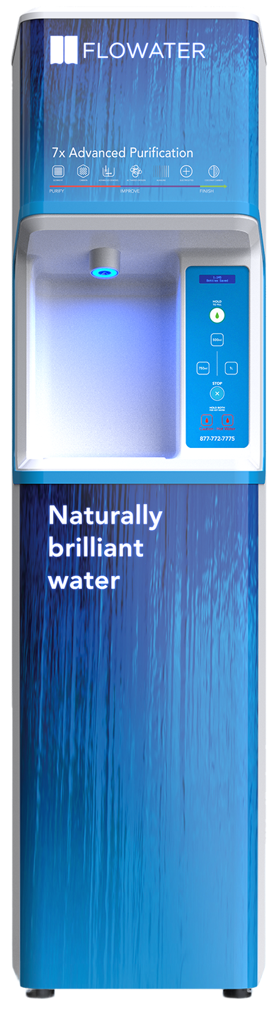 flowater refill station blue panel
