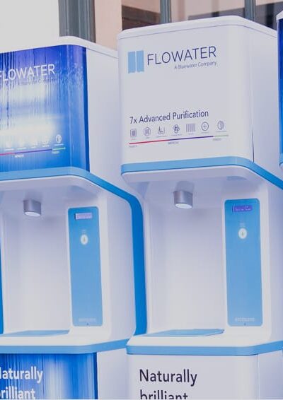 row of flowater refill stations