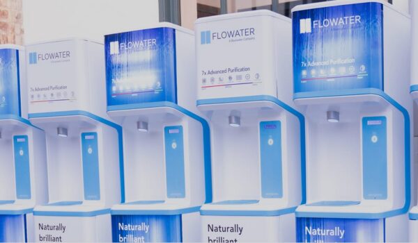 row of flowater refill stations