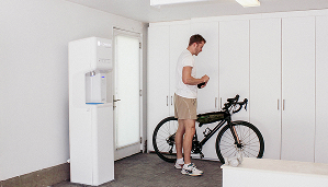 refill station inside a garage